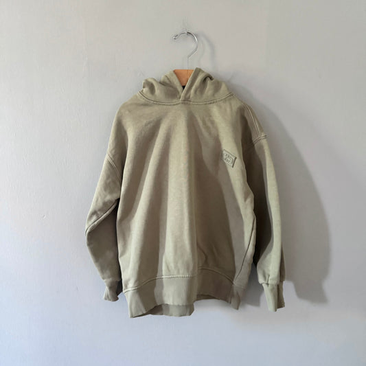 Zara / Khaki beige hoodie / 6-7Y