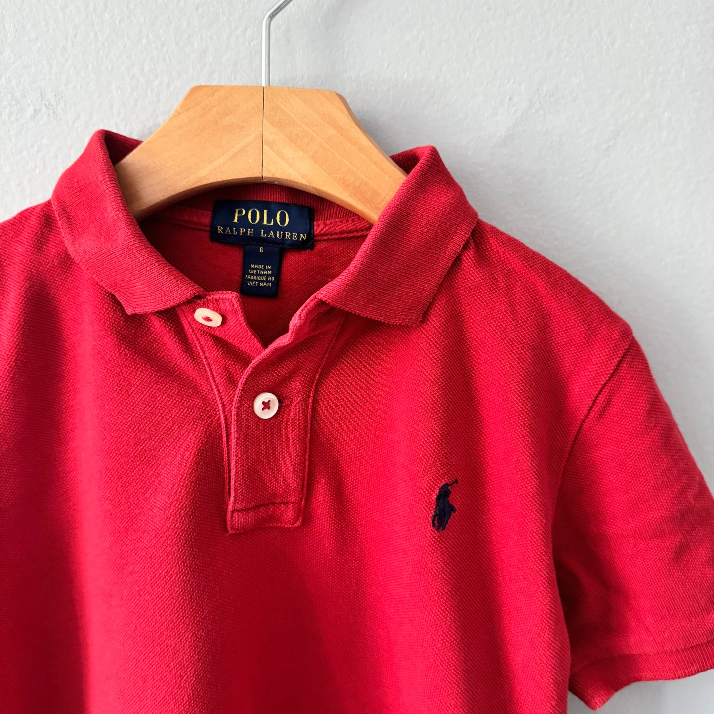 Polo Ralph Lauren / Red polo shirt / 6Y