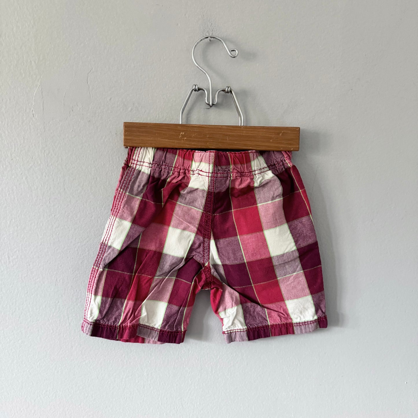Sans marque / Short à carreaux rouges et blancs / 18-24 mois