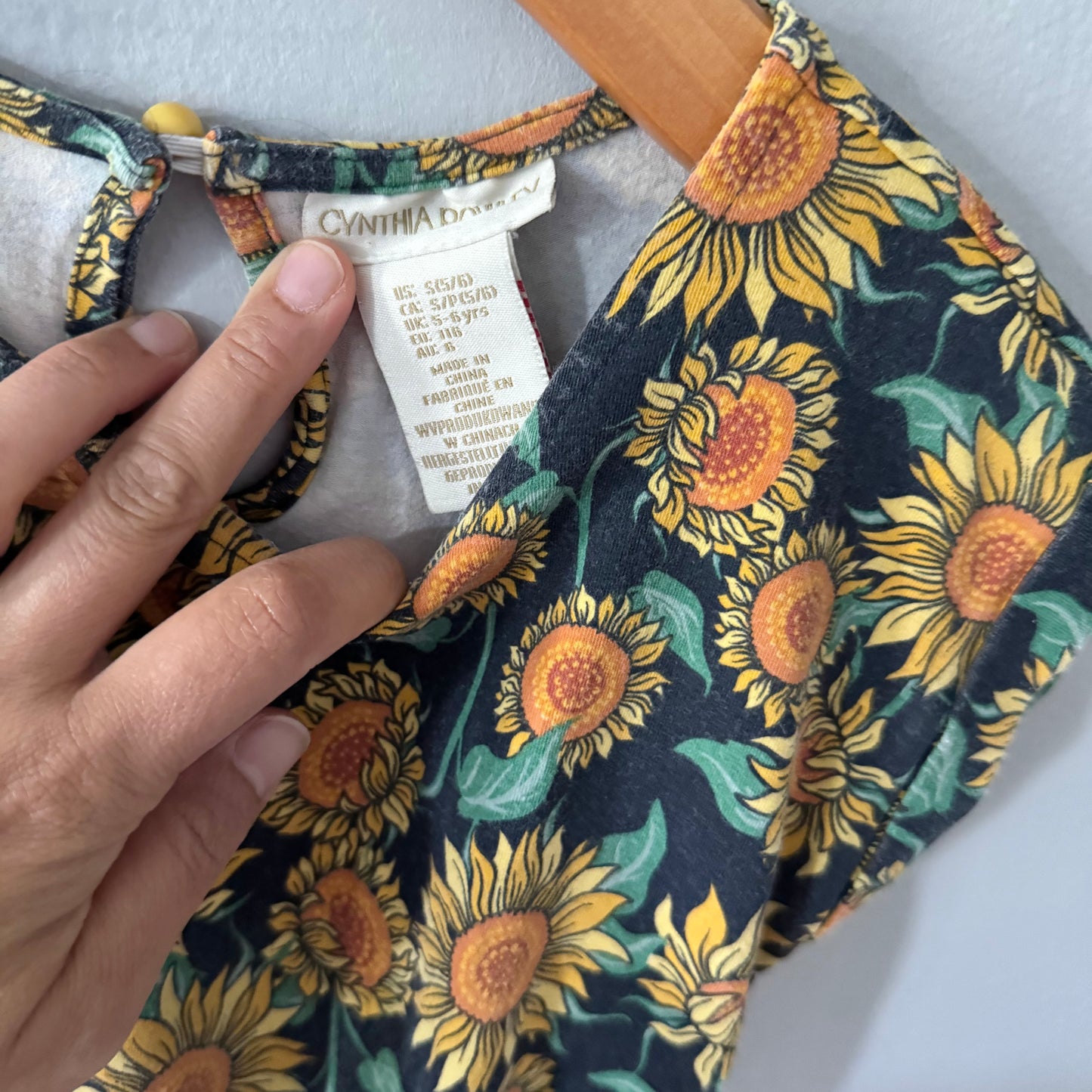 Cynthia Rowley / Sunflower dress / 5-6Y