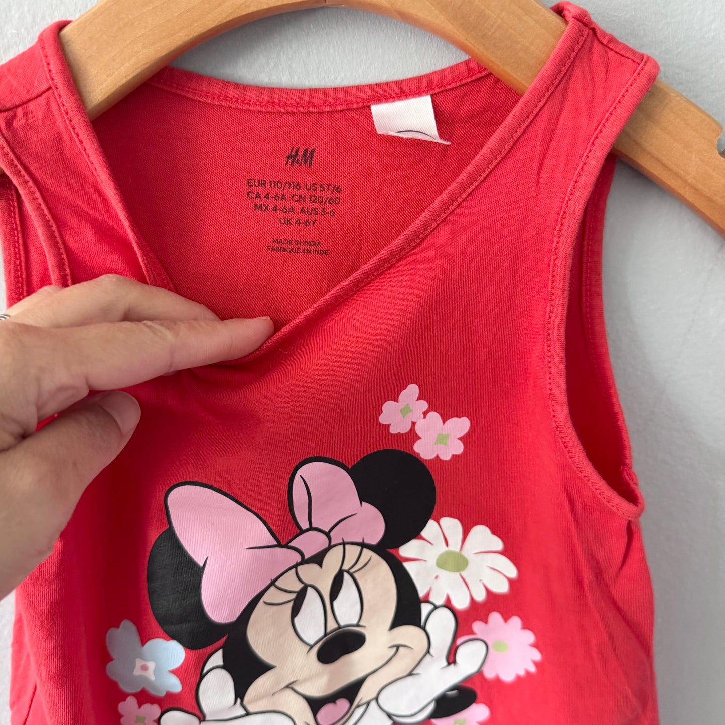 H&M / Minnie x orange tank dress / 4-6Y