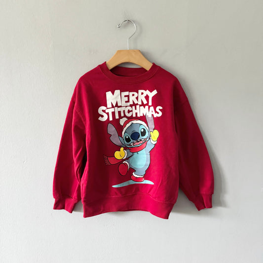 Disney / Merry Stitchmas crewneck / 6T