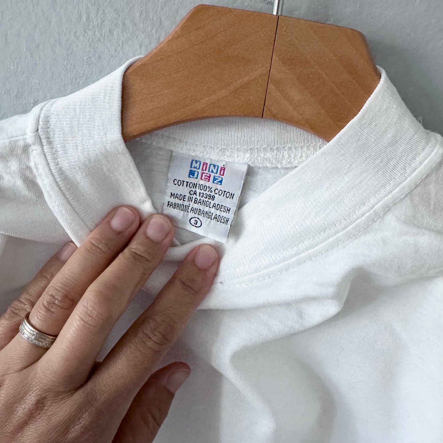 Vintage / White long sleeve T-shirt / 3Y