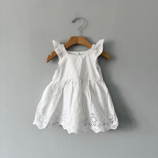 Gap / White eyelet cami dress / 12-18M