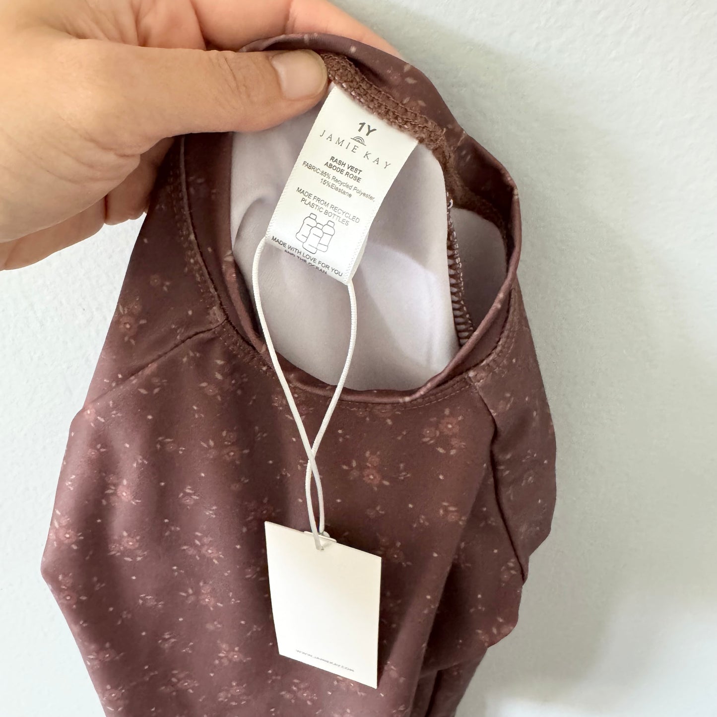 Jamie Kay / Rash guard - Brown floral / 1Y - New with tag