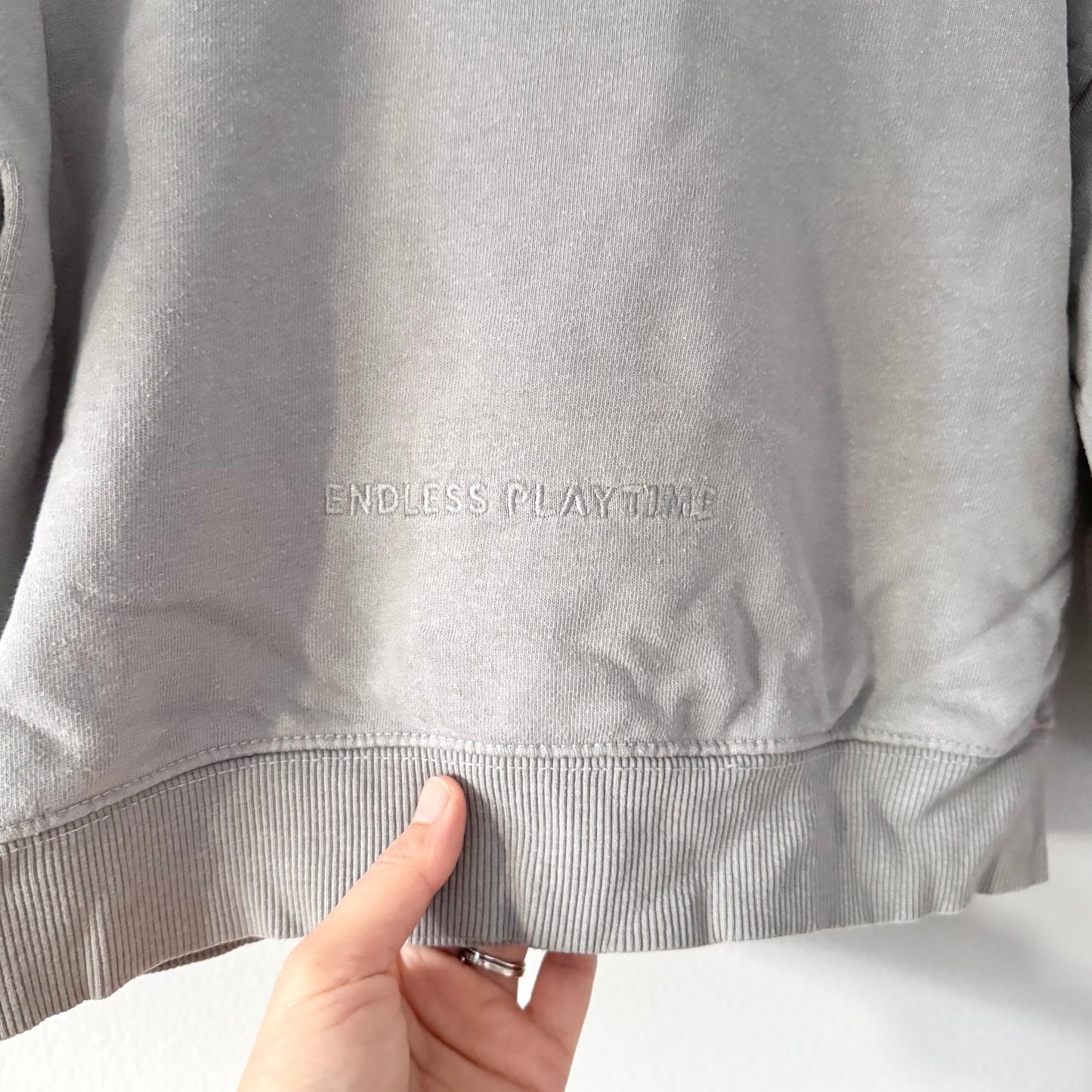 Zara / Turtle neck light grey crew top / 3-4Y