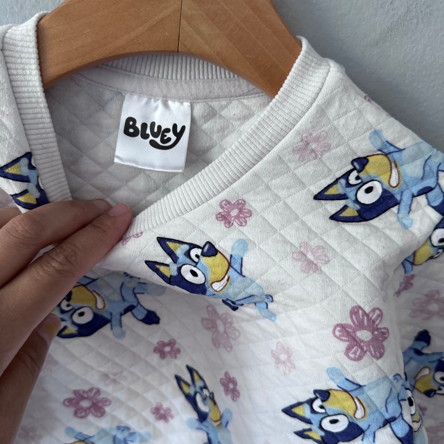 Bluey / White sweatshirt / 5T