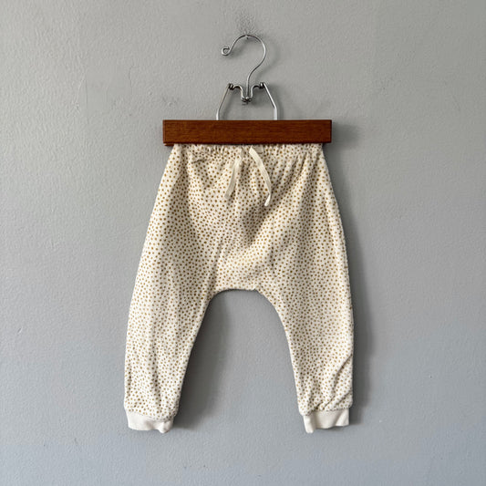 Quincy Mae / White pile harem pants / 18-24M