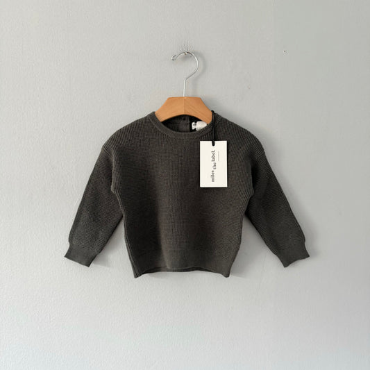 Miles the label / Organic cotton x wool knit pullover / 9-12M - New with tag