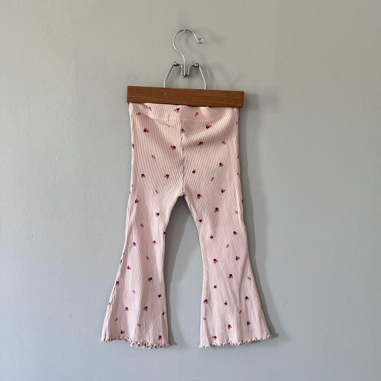 Next / Light pink ribbed leggings / 2-3Y