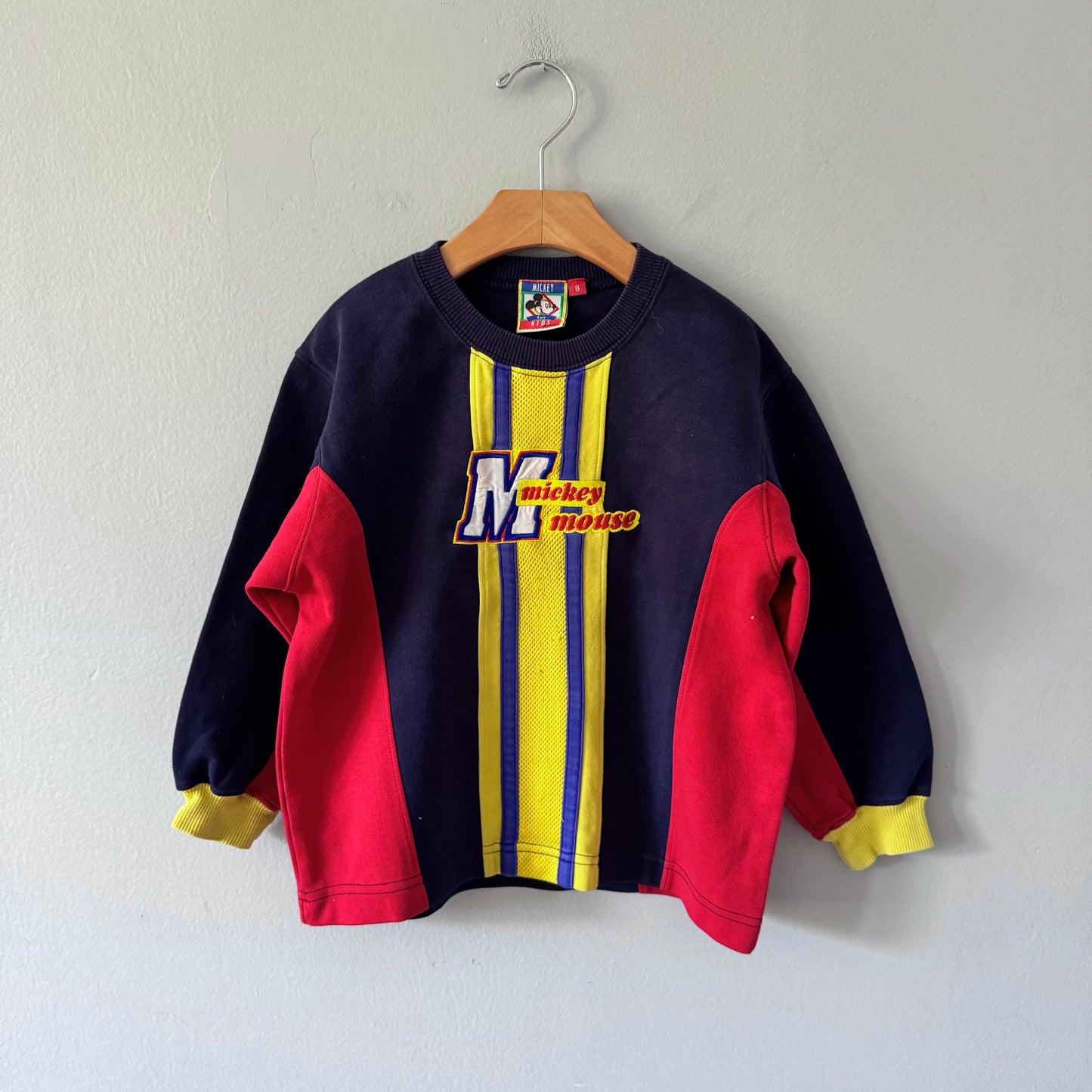 Vintage Disney / Navy red sweatshirt / 8Y(Fits 7T)