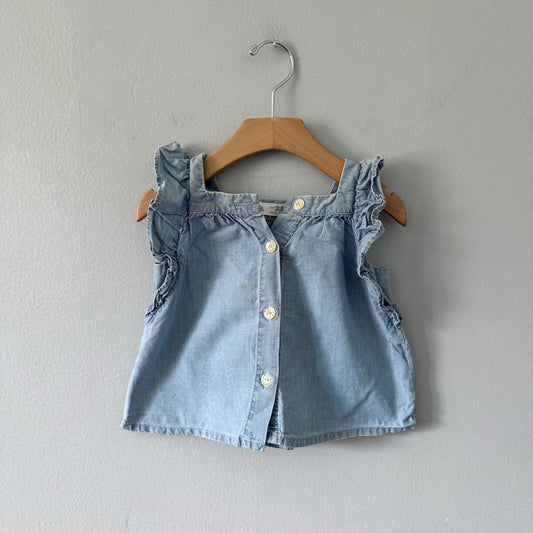 Zara / Chambray cami top / 12-18M