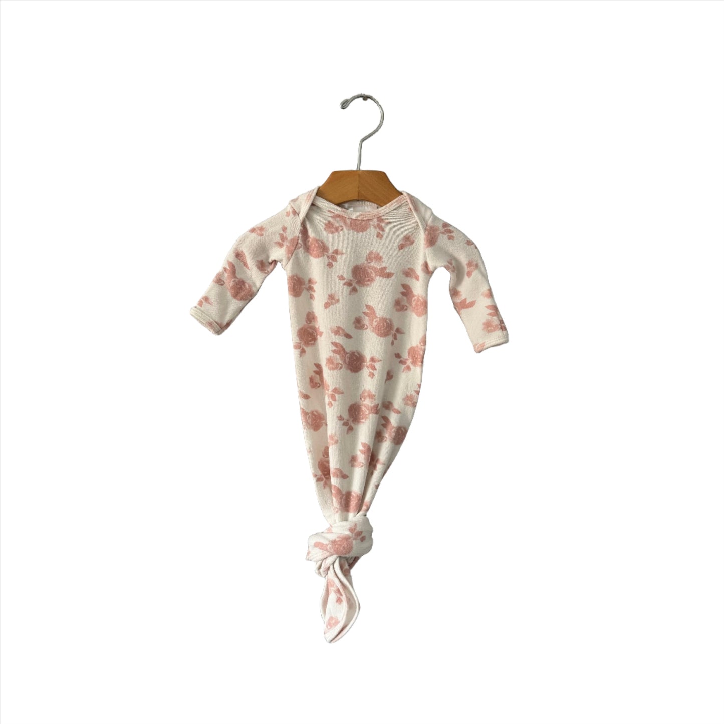 Aden + Anais / Gown - White x rose / 0-3M