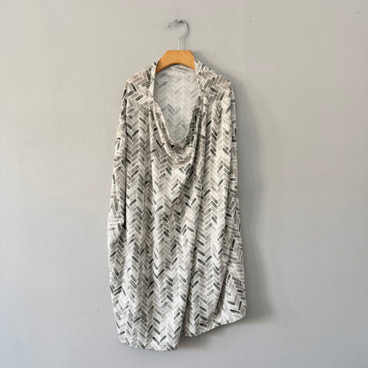 Copper Pearl / Grey car seat cover + nursing cape