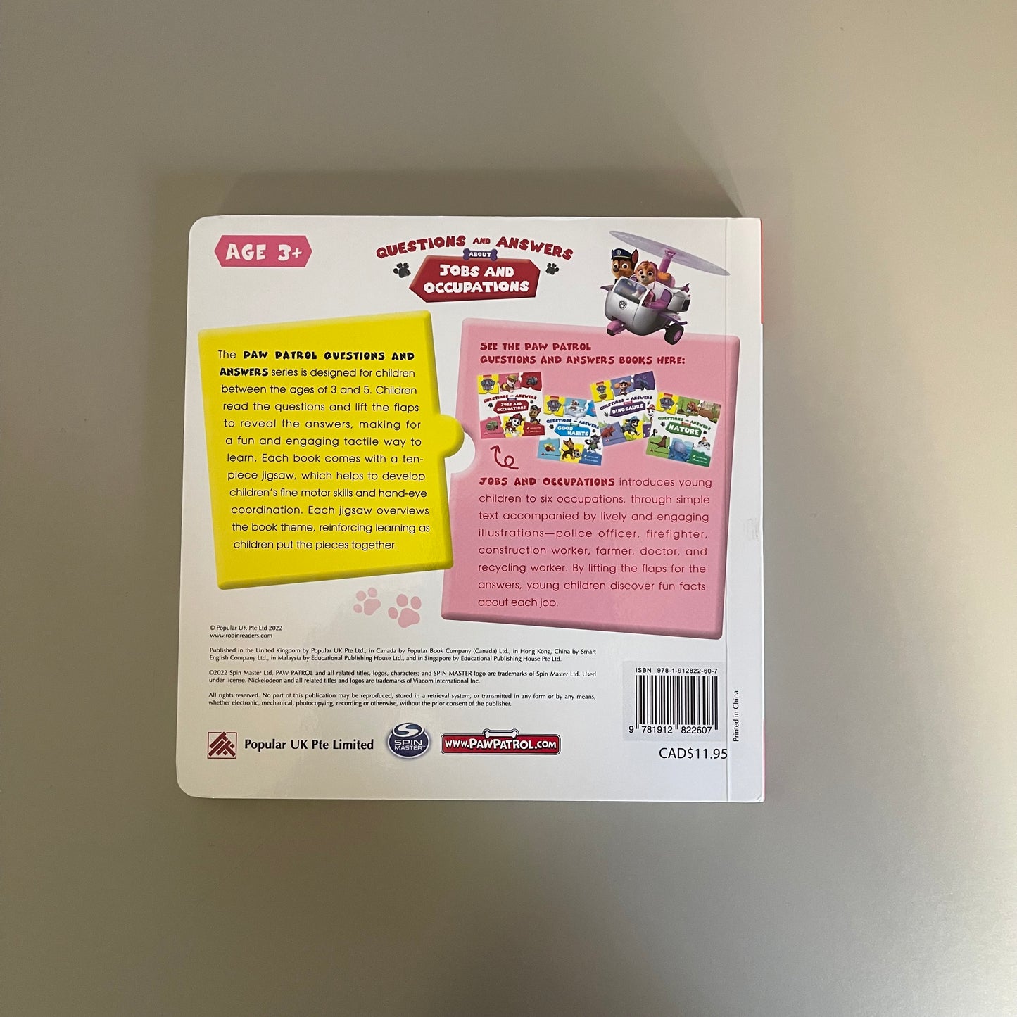 Paw Patrol - Questions and Answers About Jobs and Occupations (Lift-the-flap Book)