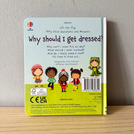 [Brand New] Usborne Lift-the-flap - Why should I get dressed?