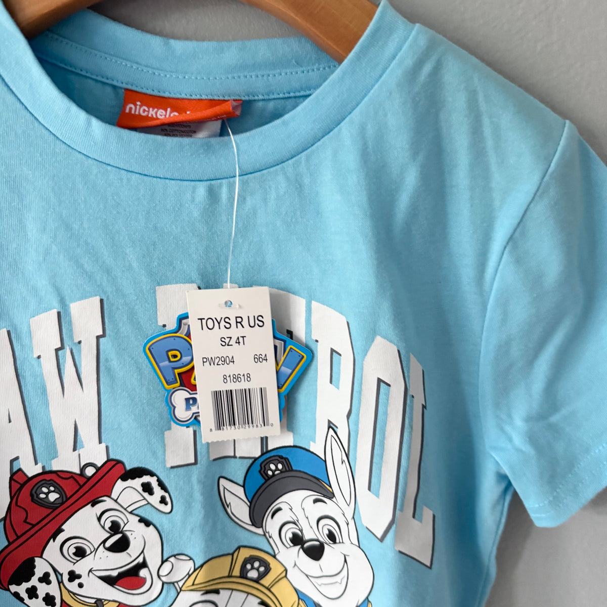 Paw Patrol / Light blue T-shirt / 4T - New with tag