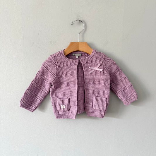 Mon premier major / Purple cardigan / 6M