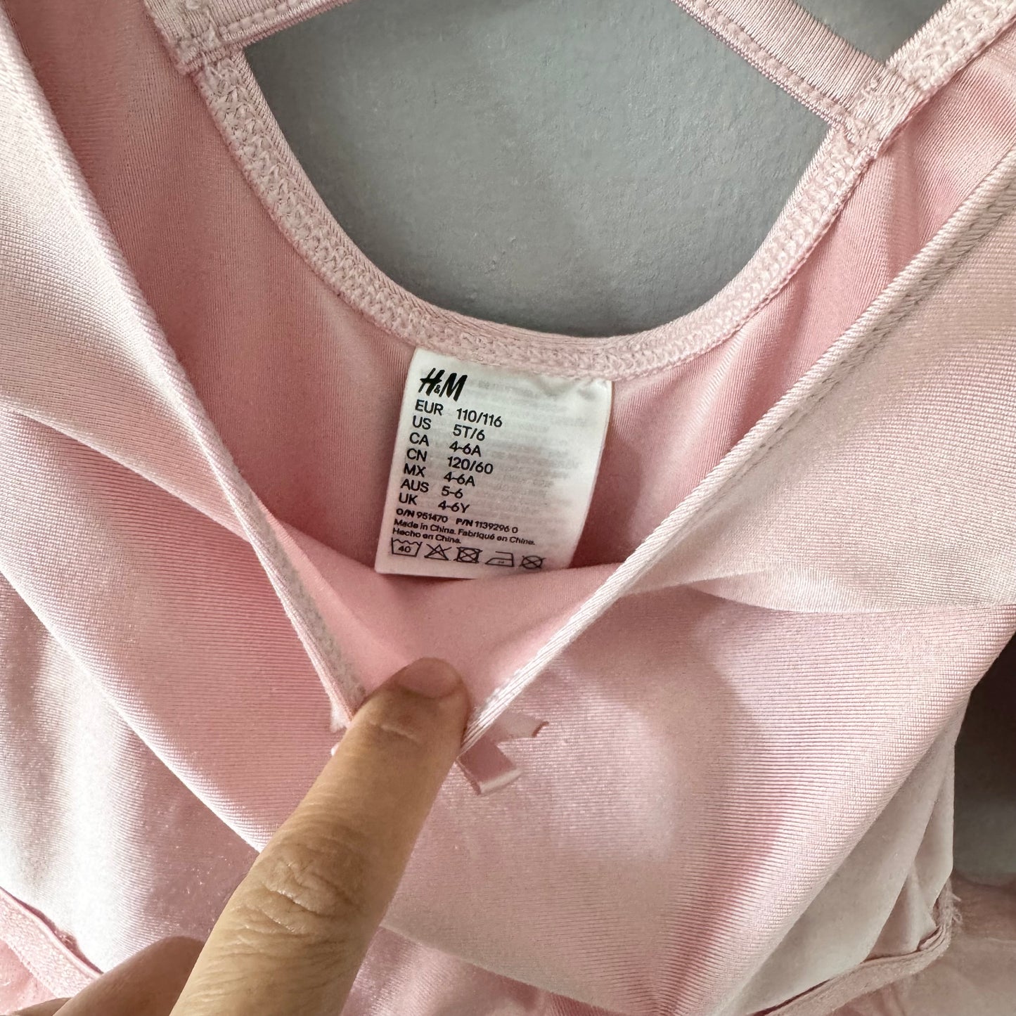 H&M / Pink ballet attire / 4-6Y
