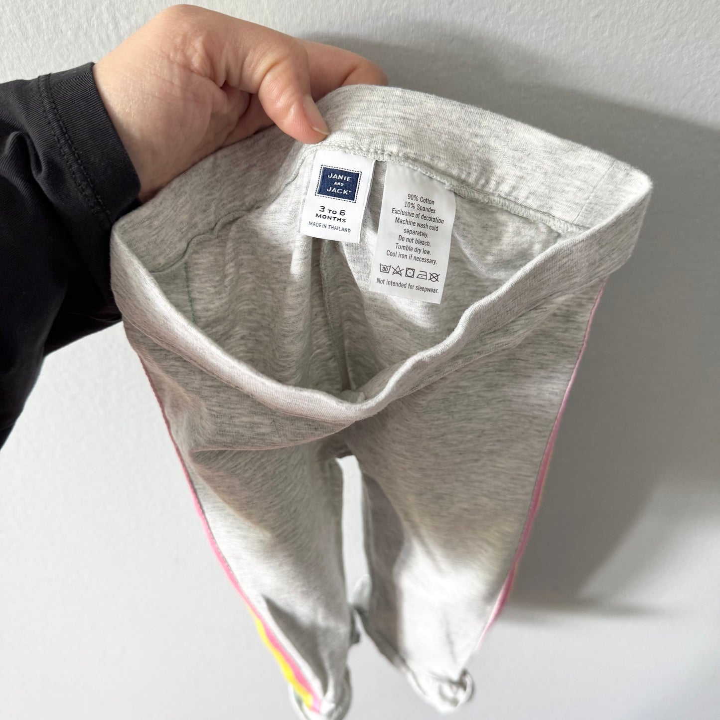 Janie & Jack / Light grey leggings / 3-6M