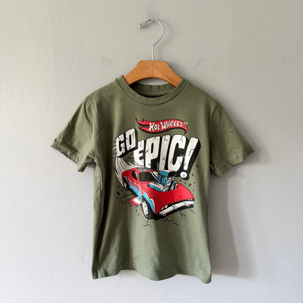 Hotwheels / Khaki T-shirt / 6Y