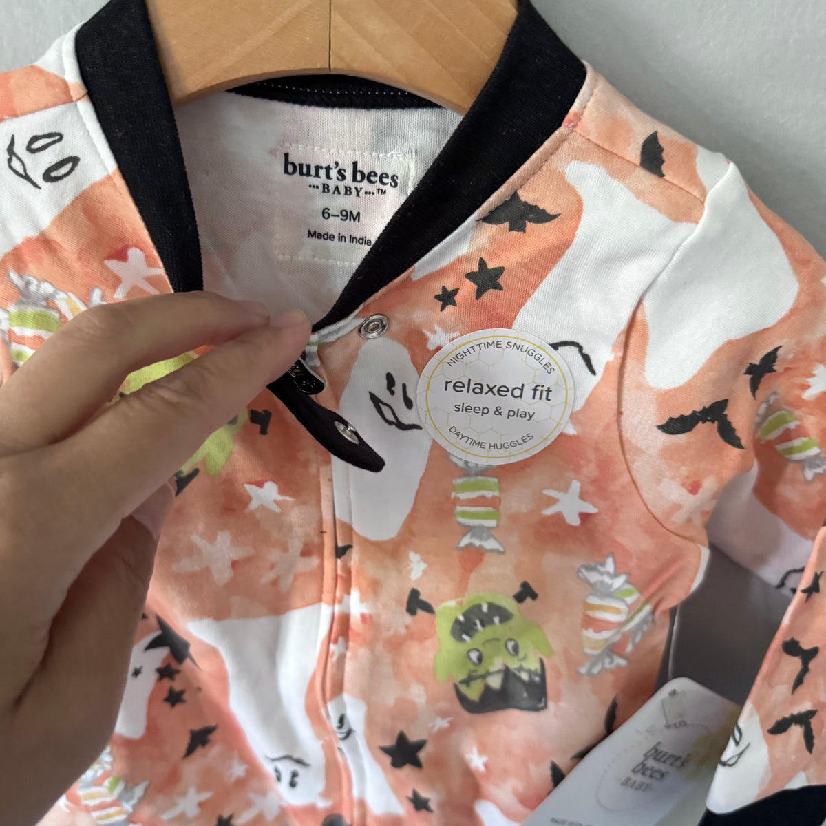 Burt's bees / Halloween romper / 9M - New with tag