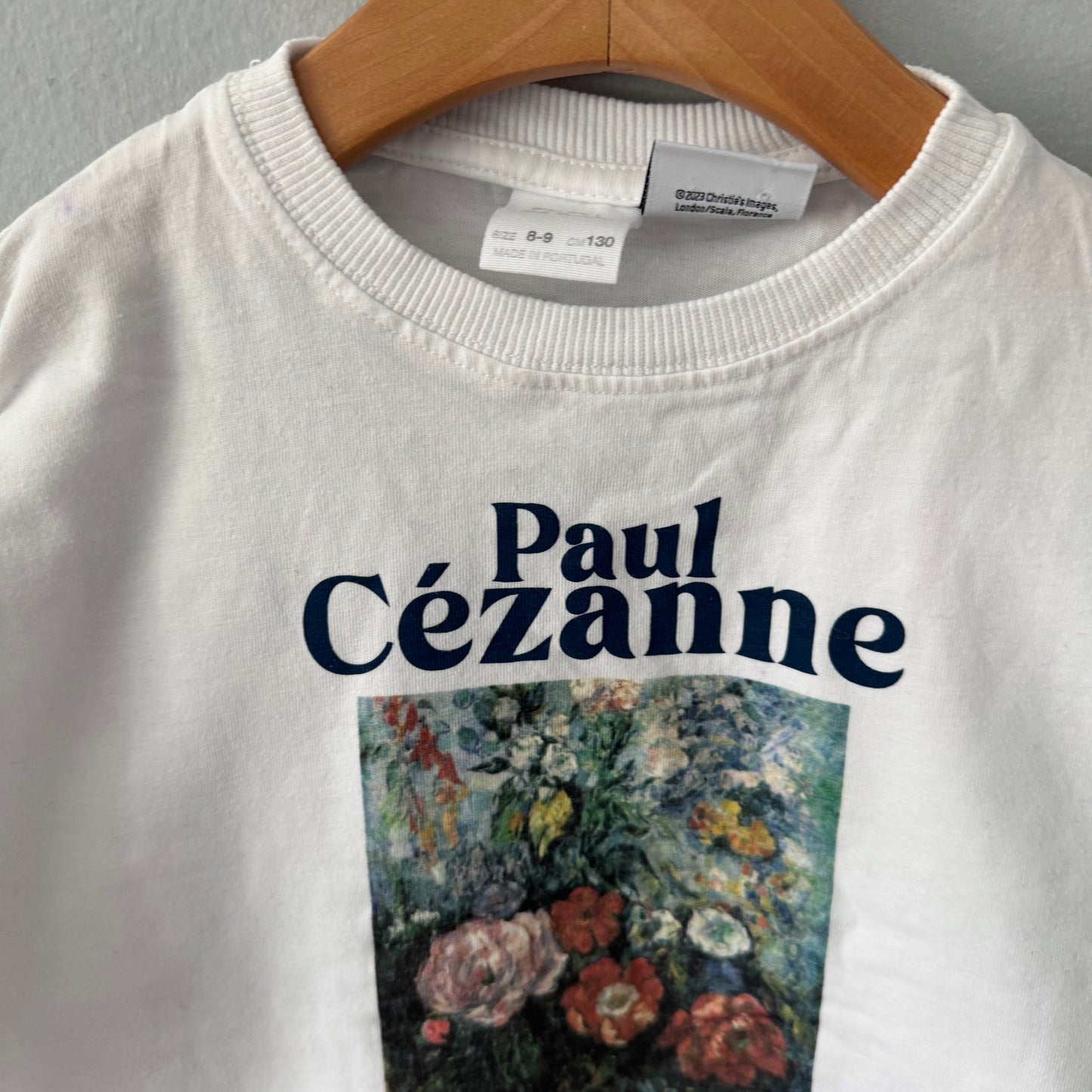Zara / Paul Cezanne white T-shirt / 8-9Y