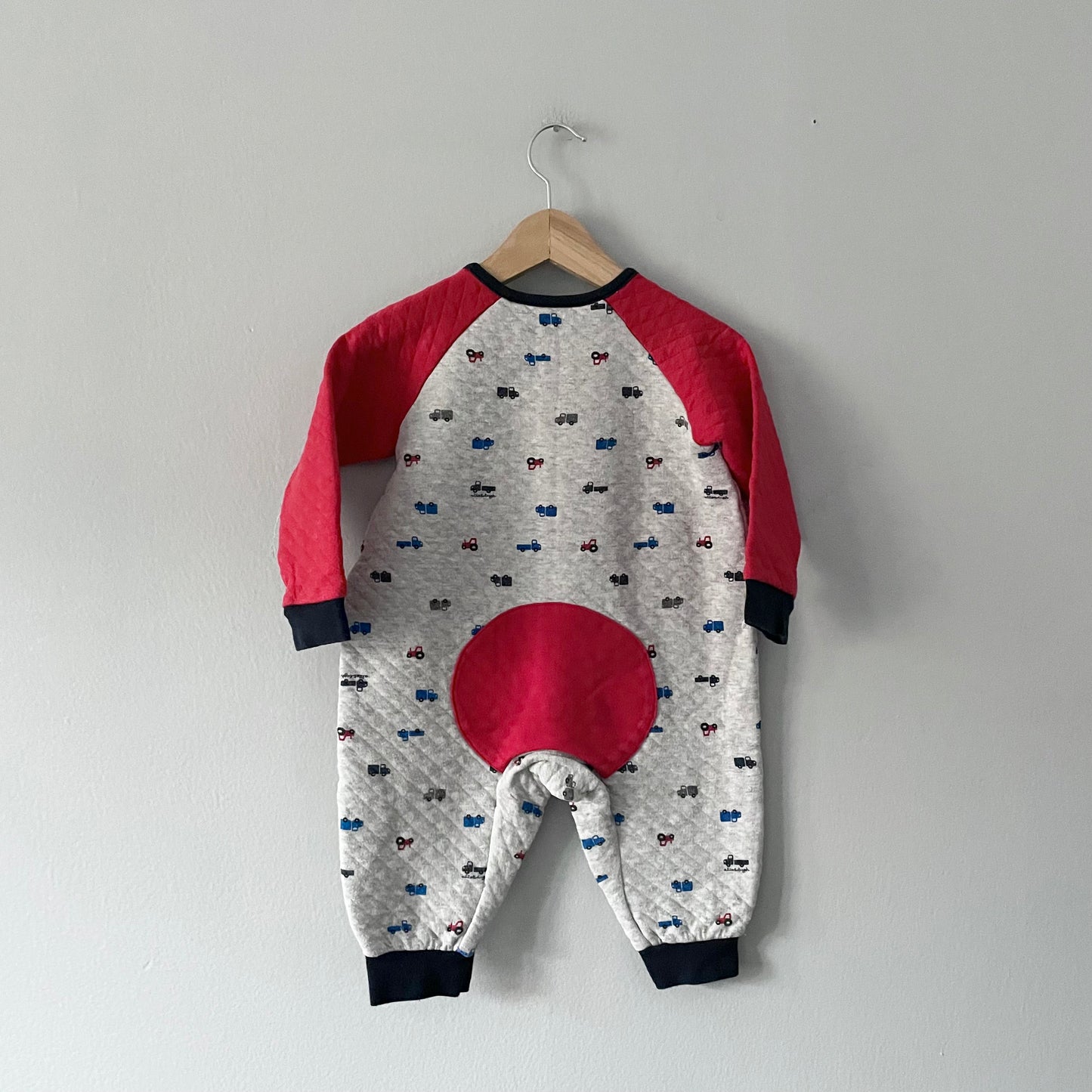 Allo & Lugh / Quilted romper - car / 12M