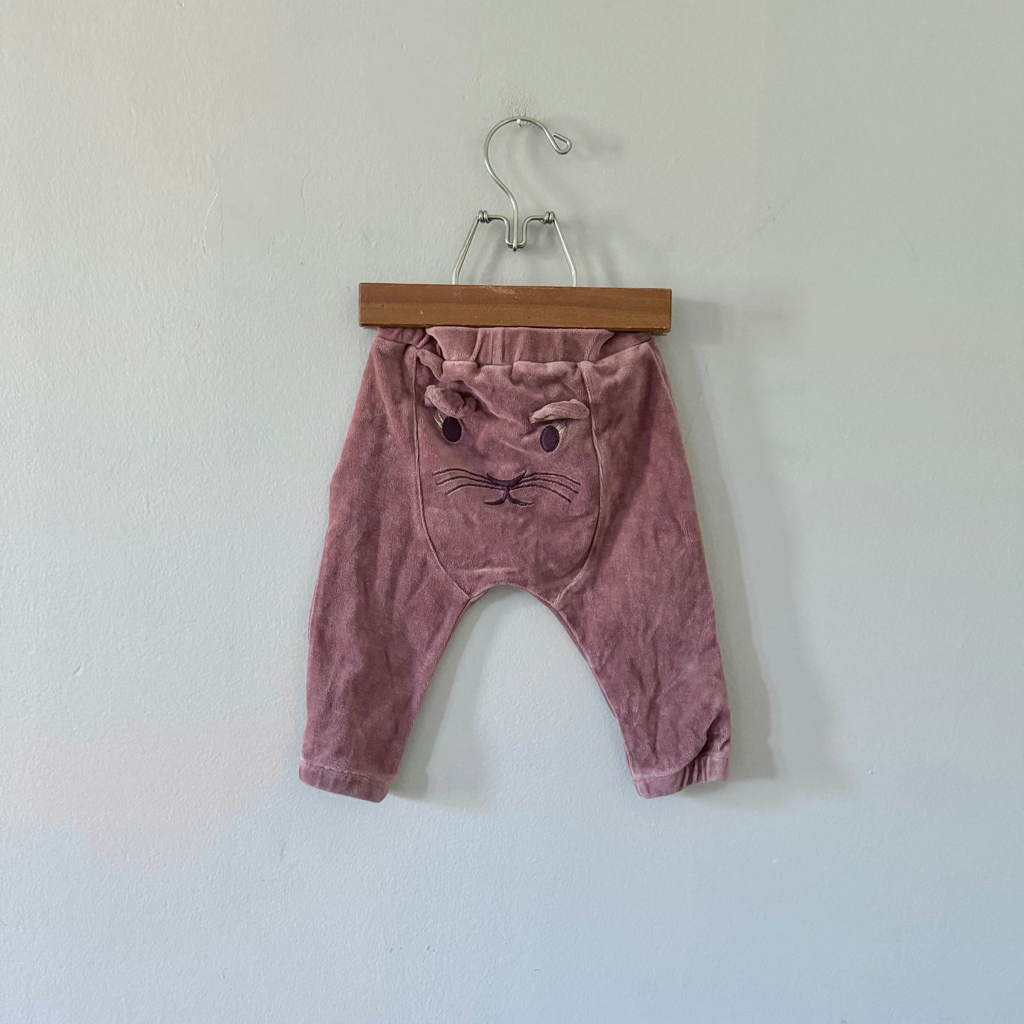 Minymo / Velour sweatpants, smokey pink / 6M