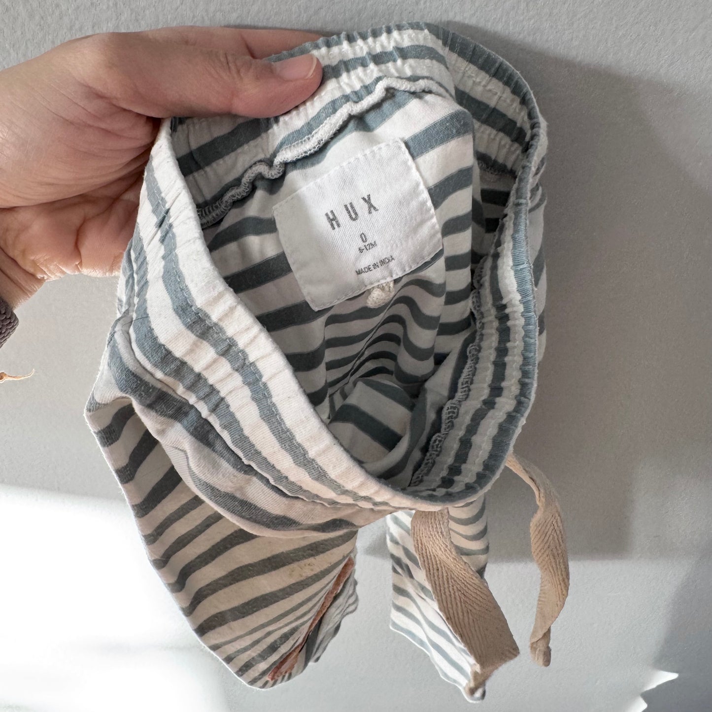 Hux	Baby / Smokey green x dog T-shirt & pants set / 6-12M