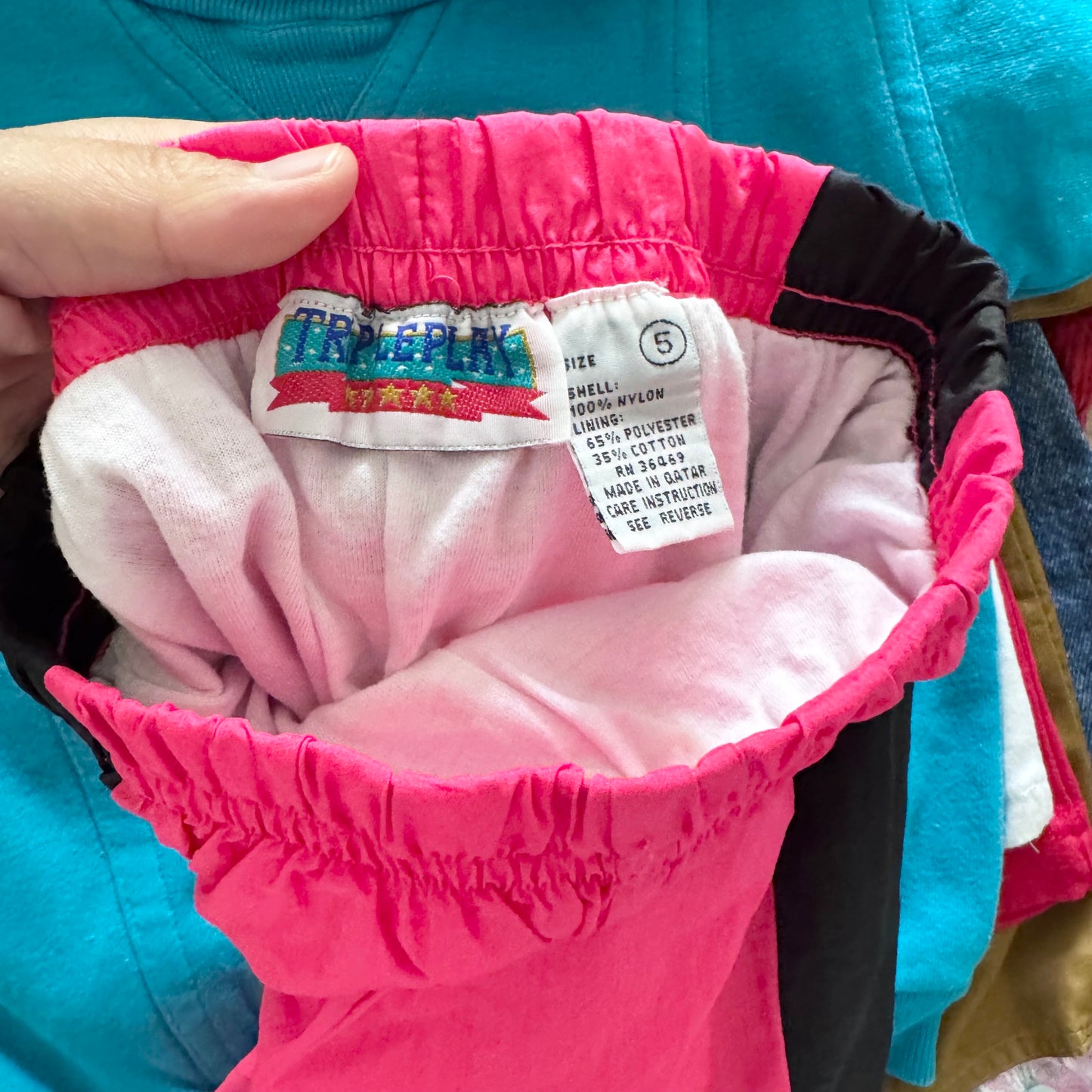 Vintage / Nylon jacket & pants set / 5-6Y