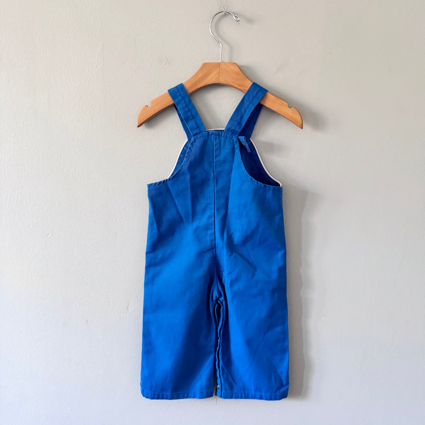 Vintage / Blue overalls with beep button / 18M