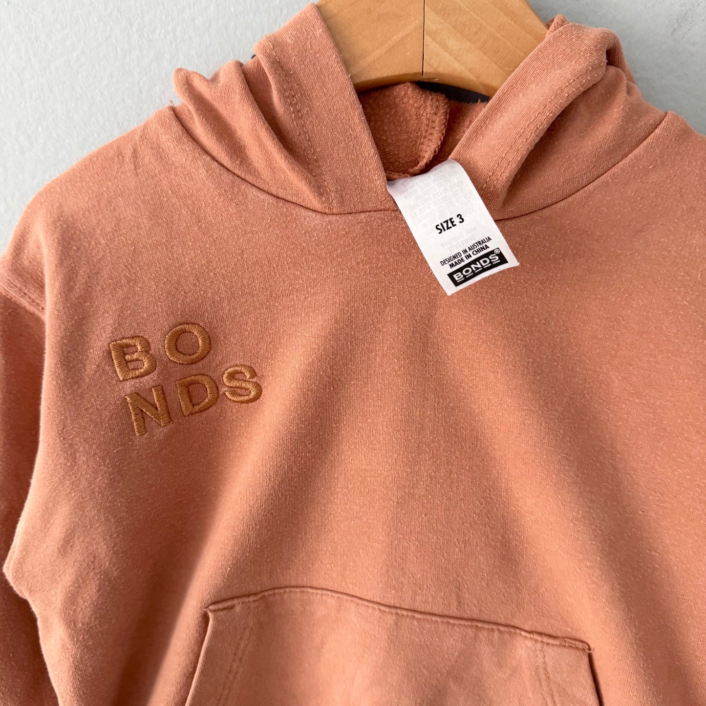 Bonds / Orange brown hoodie & pants set / 3Y
