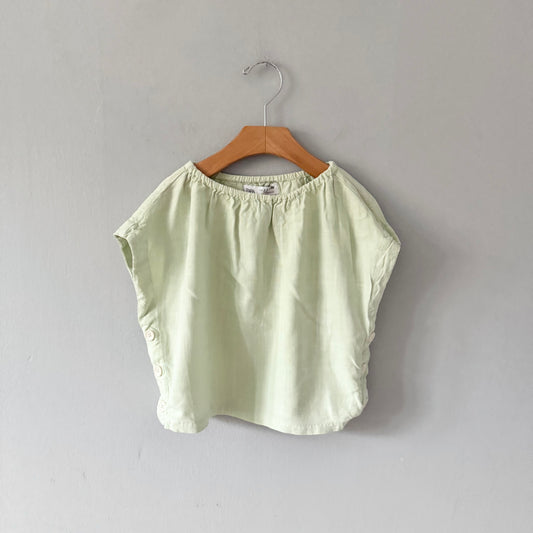 Zara / Light green viscose top / 2-3Y