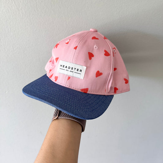 Headster / Pink heart cap / 52cm(2-3Y)