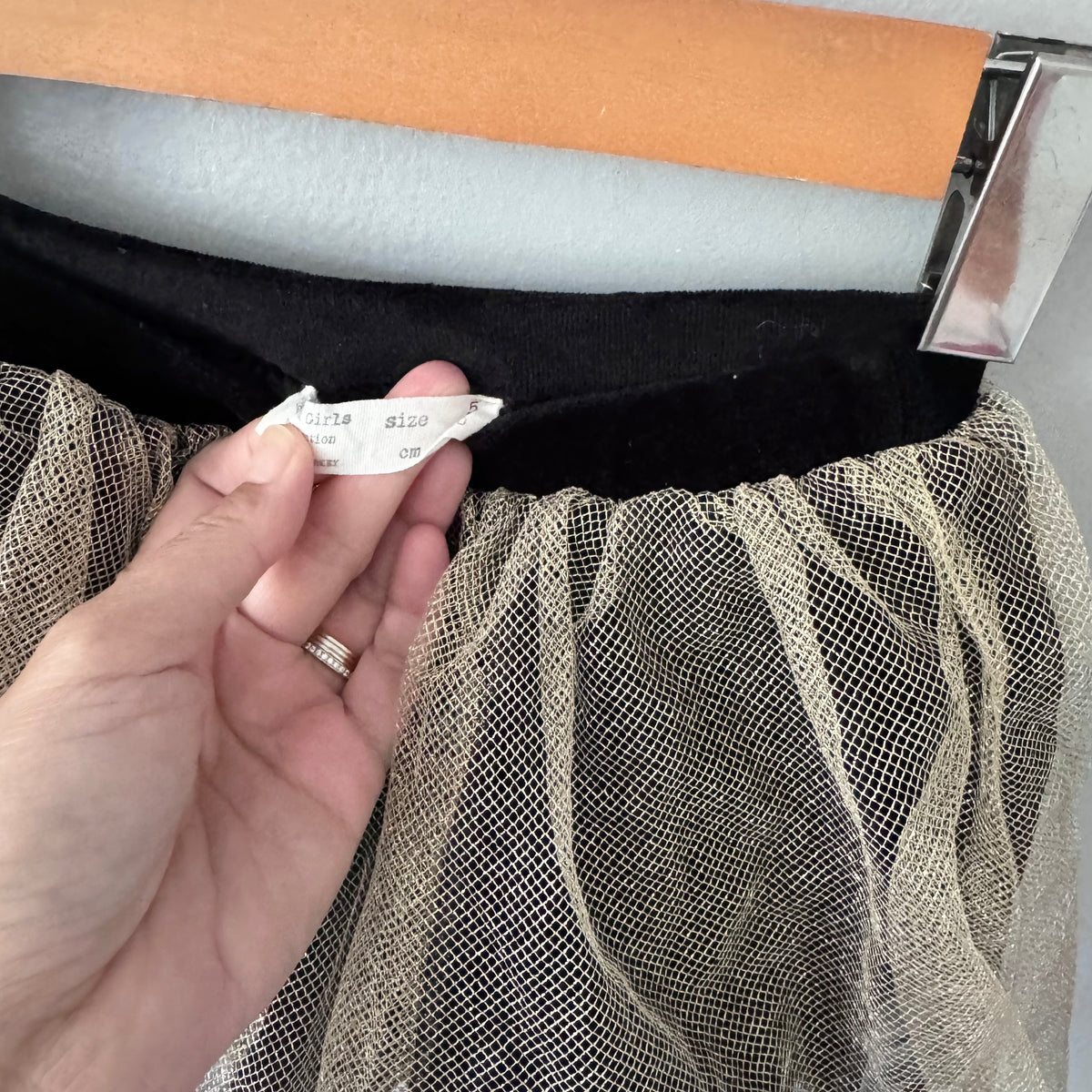 Zara / Gold x black tutu skirt / 5Y