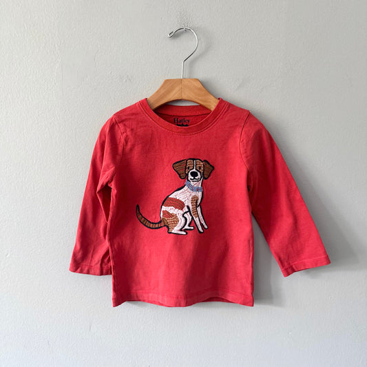 Hatley / Red x doggy long sleeve / 2Y