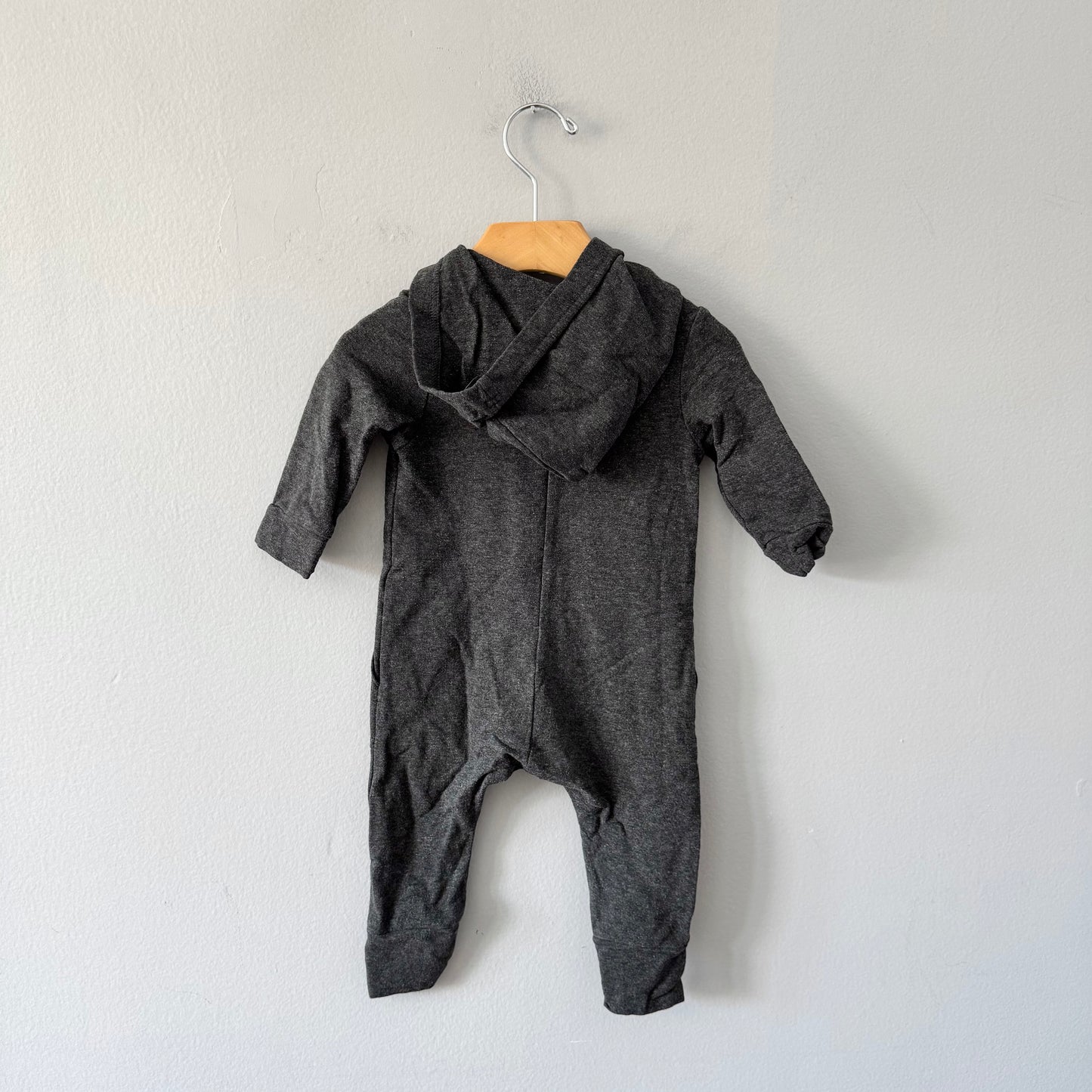 Smash + Tess / Grenouillère ras-du-cou gris anthracite / 3-6 mois