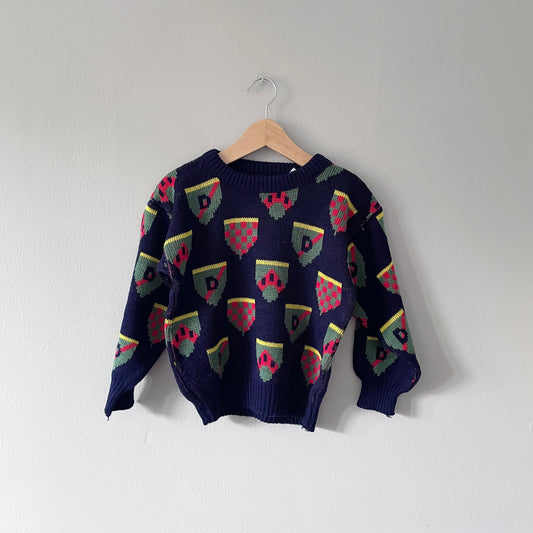 Vintage / Vintage knit pullover / 3-4Y