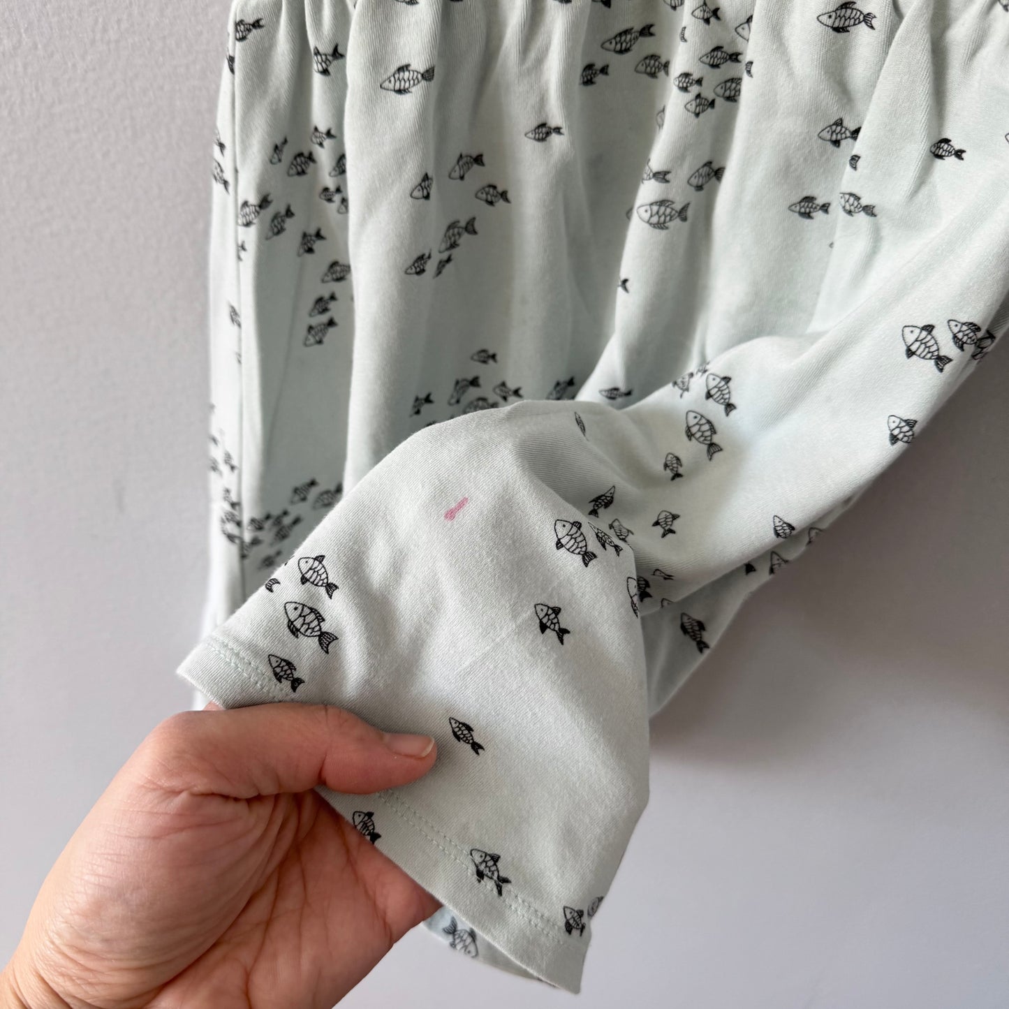 Little & Lively	/ Light blue x fish twirl dress / 3-4Y