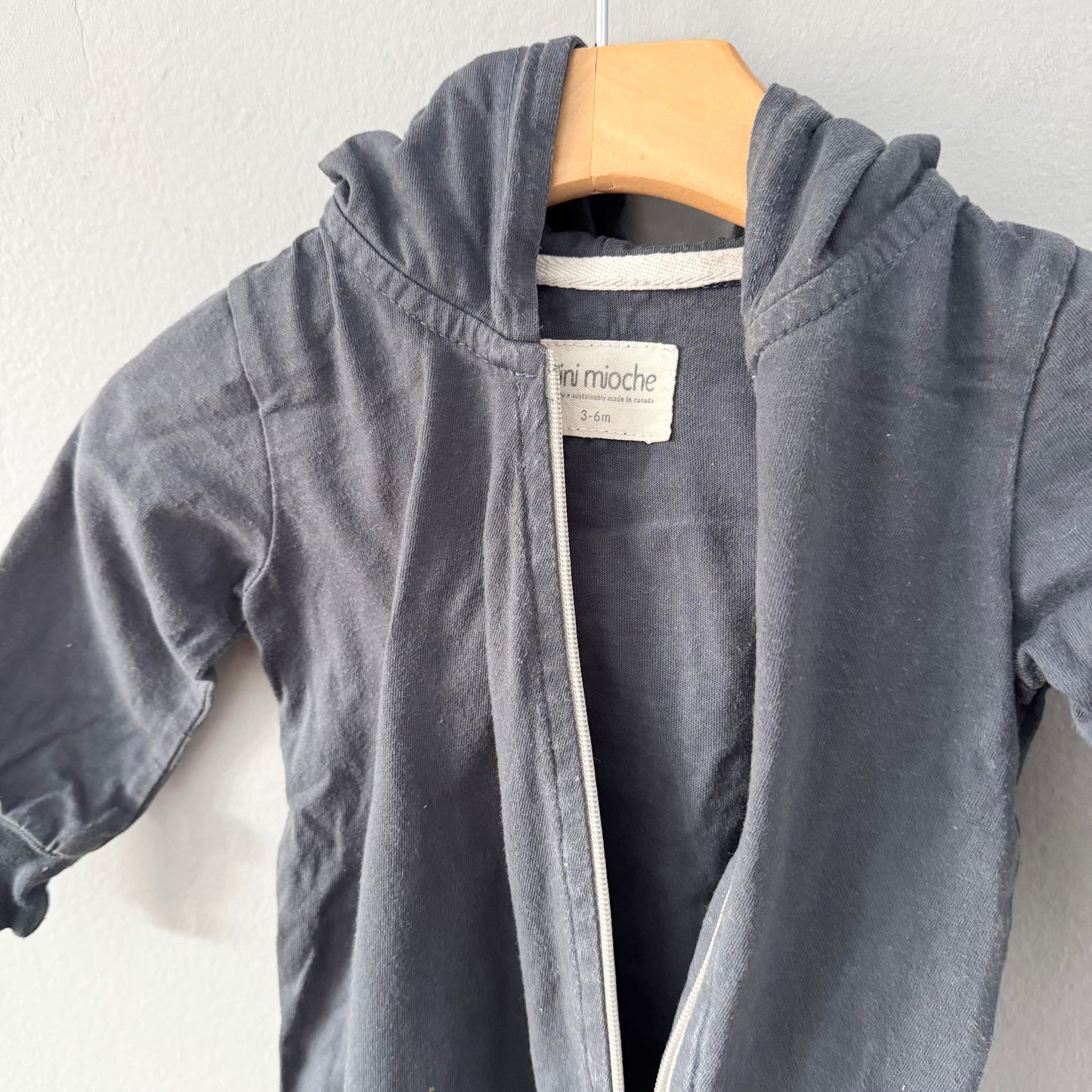 Mini mioche / Combishort motard gris / 3-6M