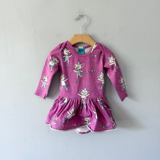 Raspberry Republic / Pink x cat dress / 9-18M
