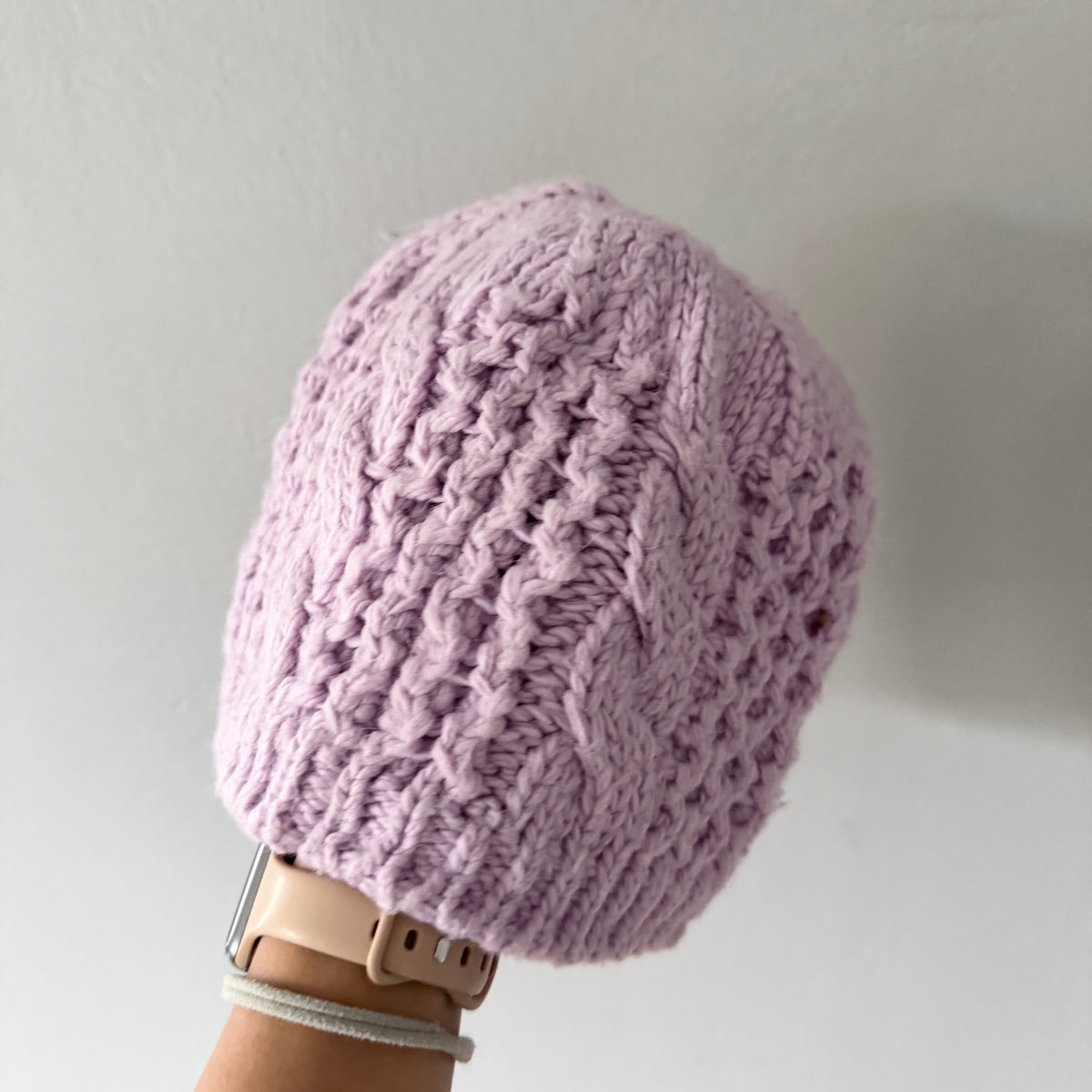 The North Face / Light purple knit hat / Youth M(7-8Y)