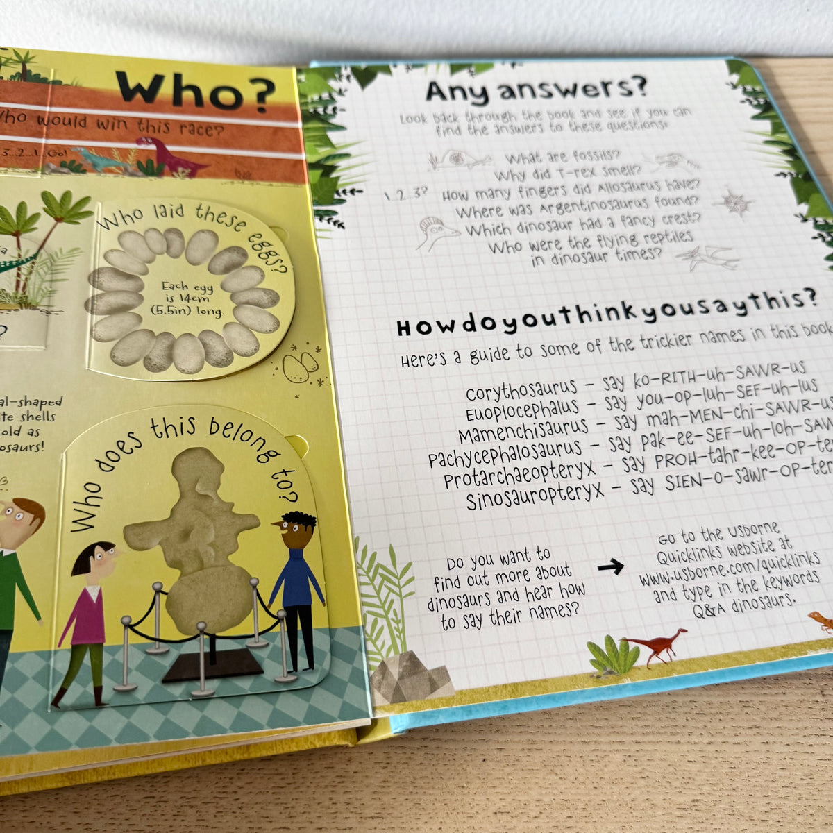 Usborne Lift-the-flap - Questions and Answers about Dinosaurs