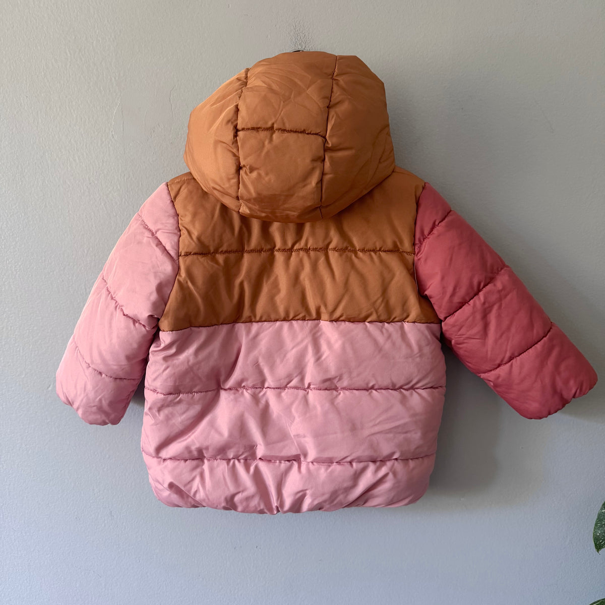 Rise Little Earthling / Pink puffer jacket / 18-24M