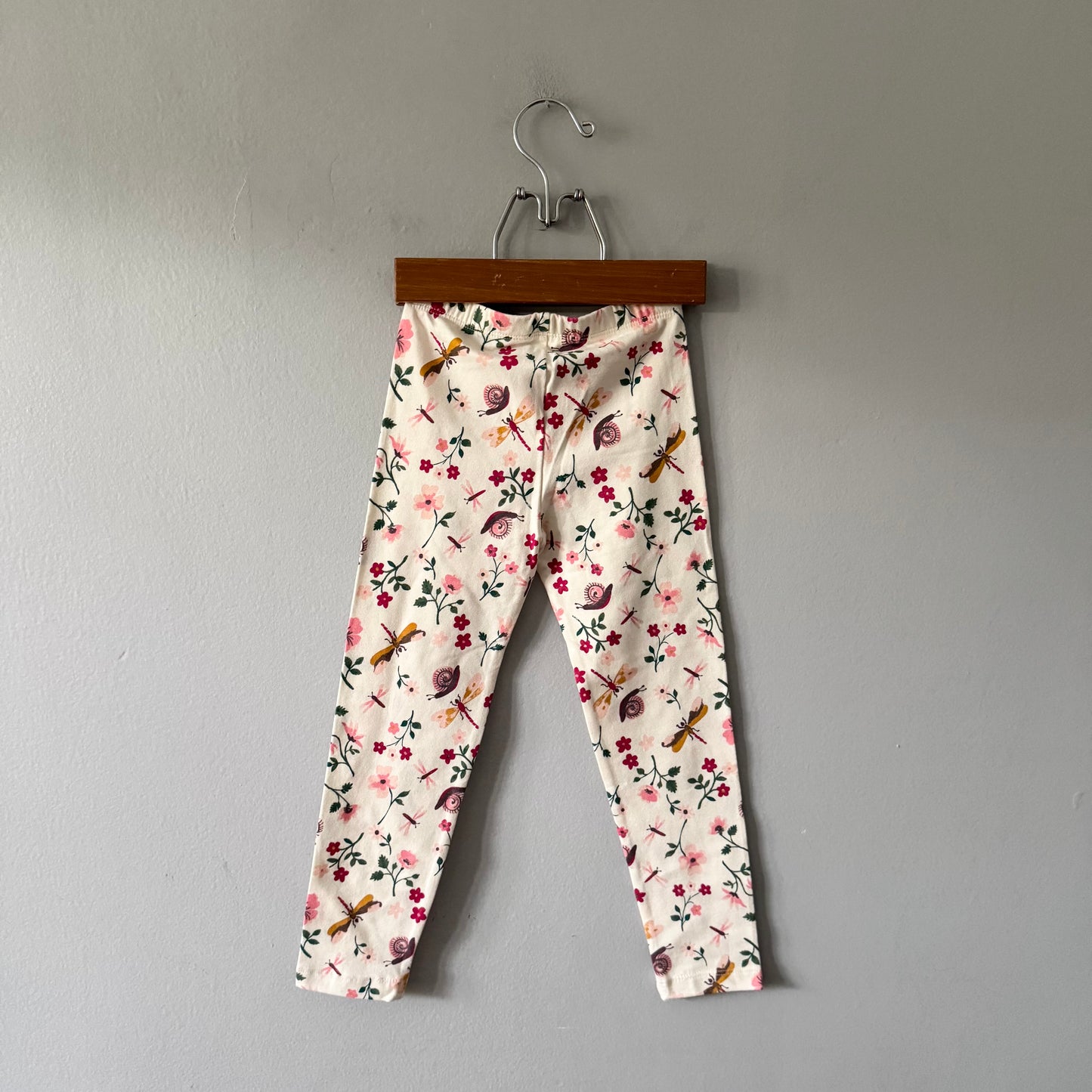 Old Navy / White x floral leggings / 4T - New with tag