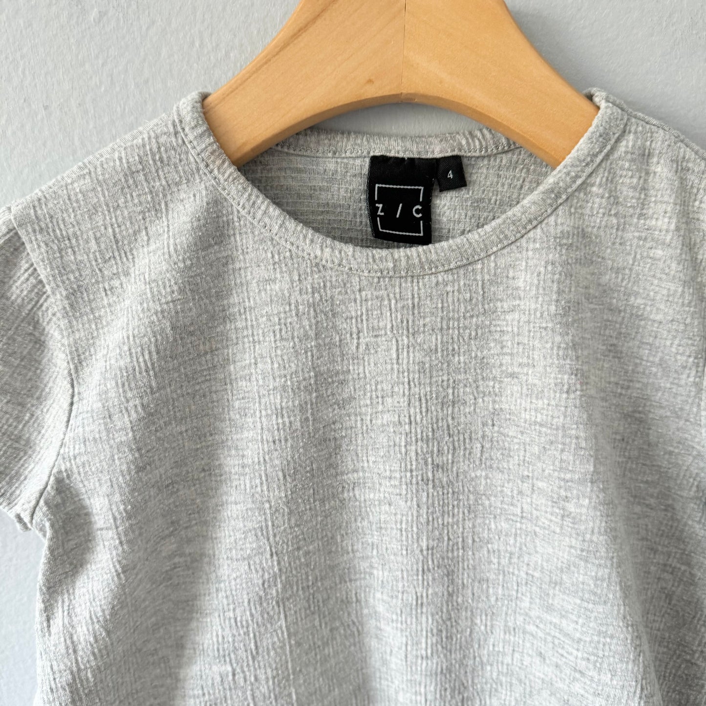 Z/C / Light grey short sleeve top / 4Y