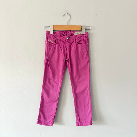 Diesel / Pink purple stretch pants / 4Y