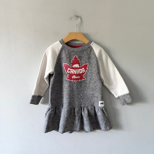 Roots / Raglan crew dress / 3T
