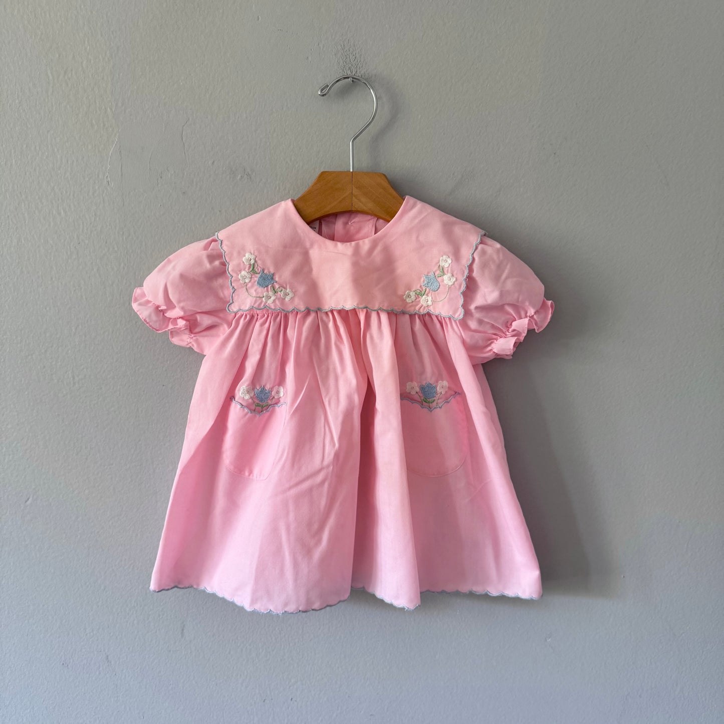 Vintage / Pink blouse dress / 18M